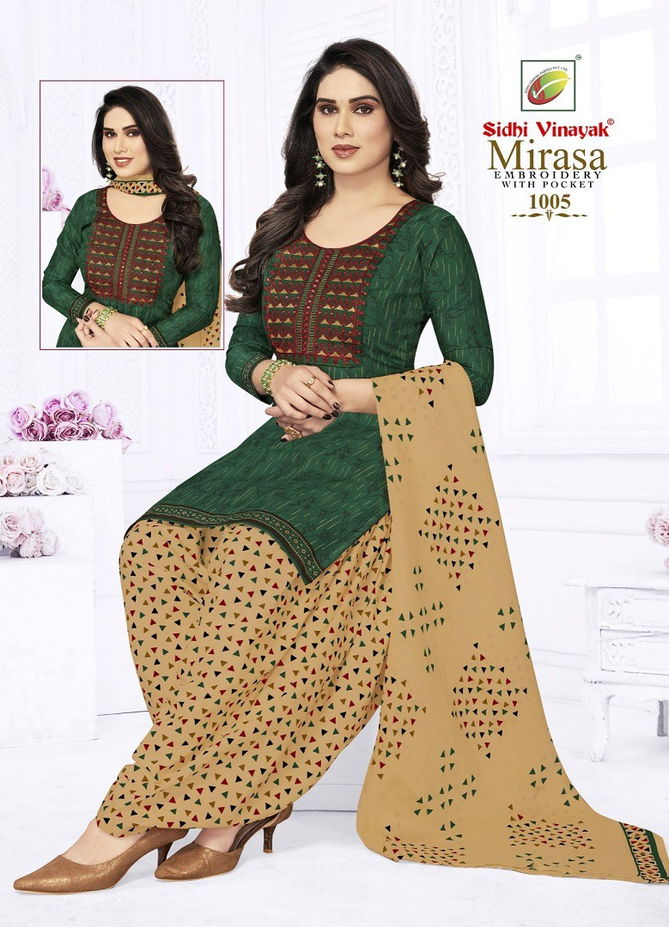 Mirasa Vol 1 By Sidhi Vinayak Indo Cotton Printed Embroidery Readymade Dress Wholesalers In Delhi